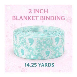 DISNEY Frozen Fancy Blanket 3 Pack 2" Binding 14.25 Yards Total Elsa Anna